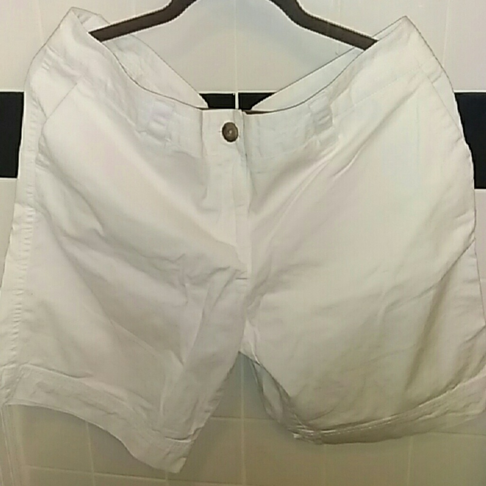 Lands' end white shorts size 14p